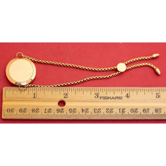 7 inch, Vintage Elven Tree Symbol Rose Gold Tone Bracelet - F32 - Picture 3 of 3